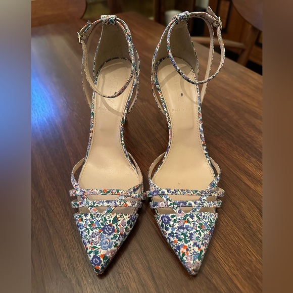 J Crew multicolored heeled sandals. Size 8. - Picture 1 of 6